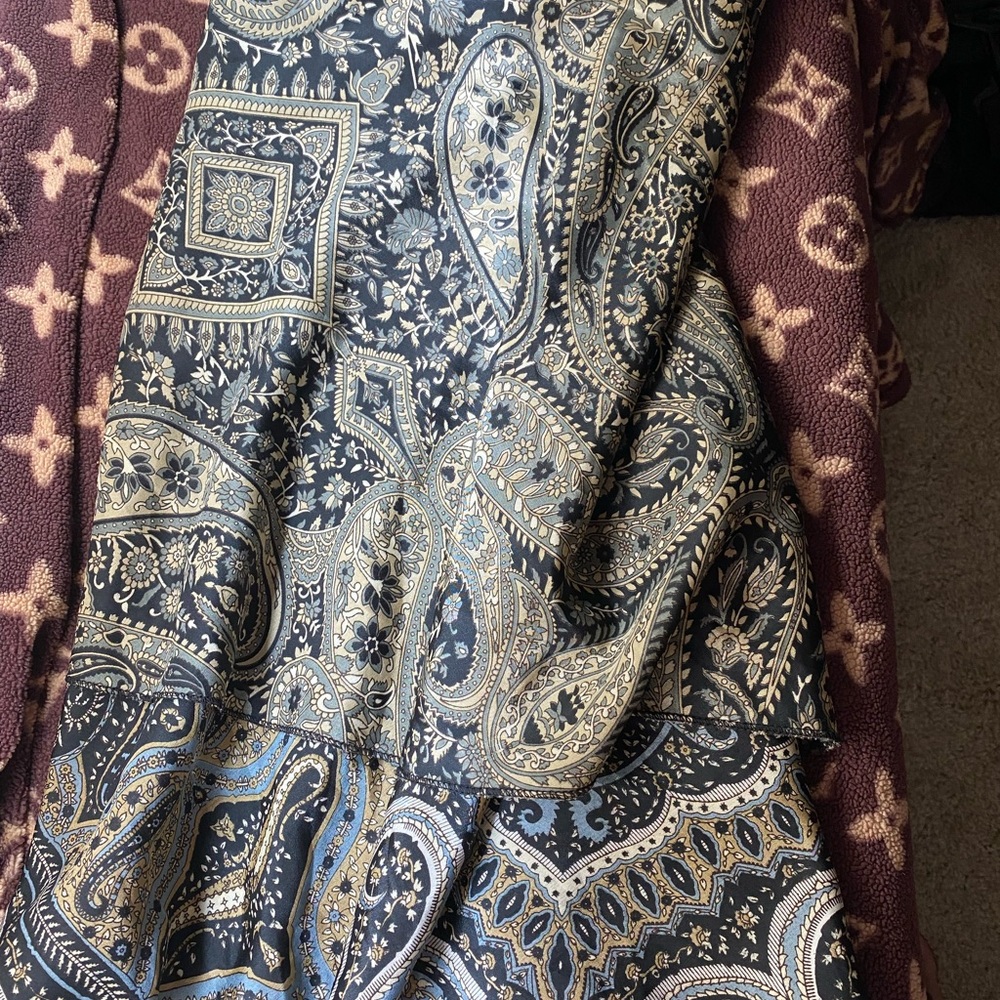 Elegant Paisley Print Skirt